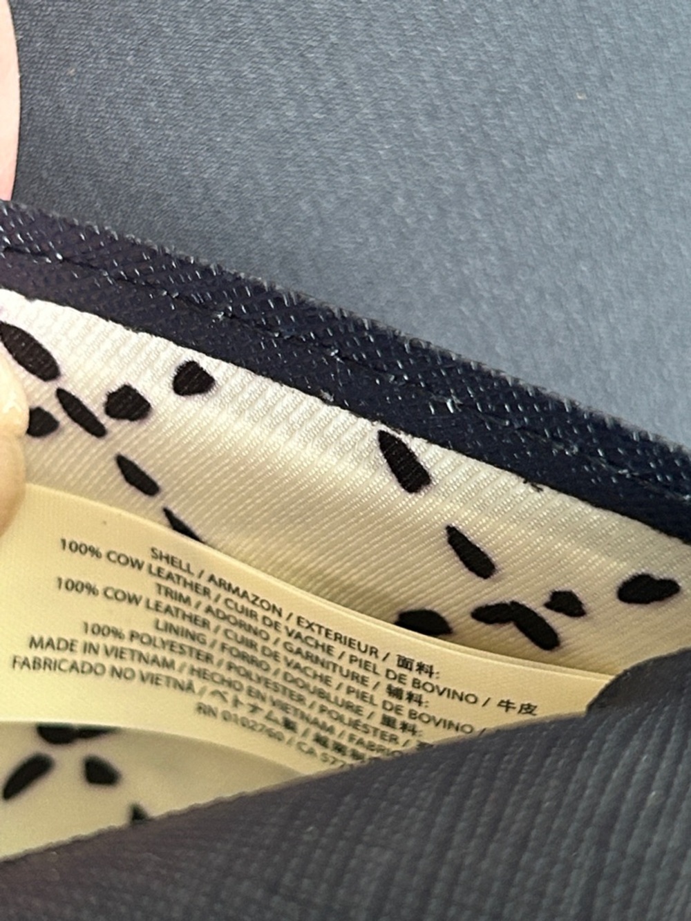 Kate Spade Newbury Lane Stacy Bifold Wallet In Navy Leather - Picture 8 of 8